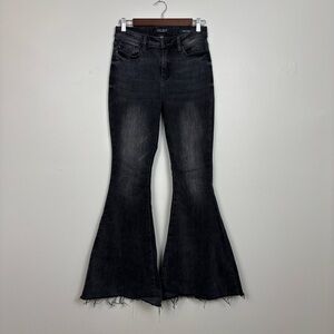 Judy Blue Jeans Womens 26 Super Flare Mid Rise Retro Stretch 5 Pocket Denim